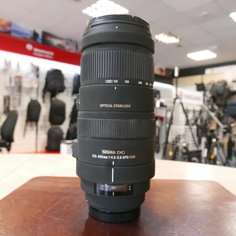 Used Sigma 120-400mm f4.5-5.6 DG OS - Canon EF - 12 Months Warranty