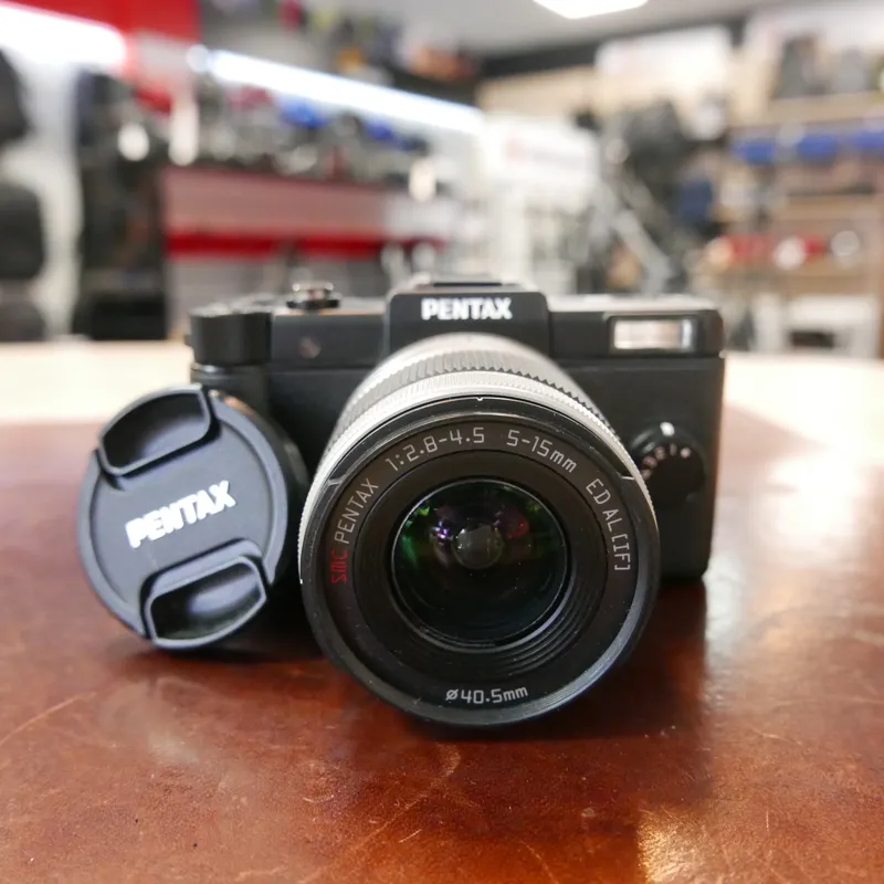 Used Pentax Q + 5-15mm 02 Zoom - 557 Actuations - 12 Months Warranty-1