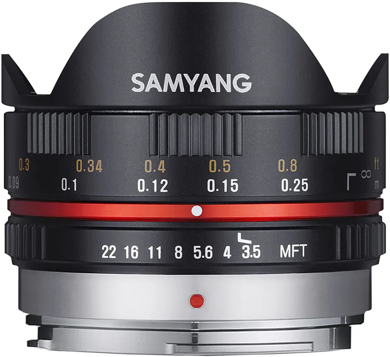 Samyang 7.5mm F3.5 Fisheye Lens in MFT Fit