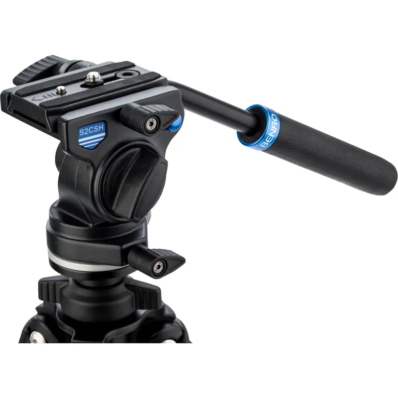 Ex-Display Benro TSL08AS2CSH Slim Aluminium Video Tripod Video Kit-1