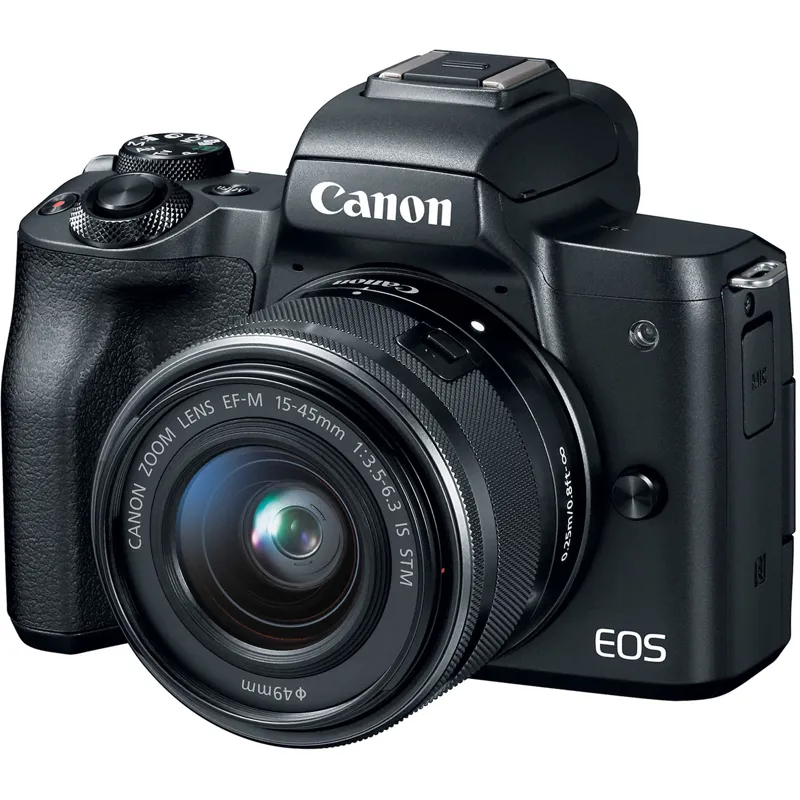 Canon EOS M50 Digital Camera with 15-45mm Lens - Black