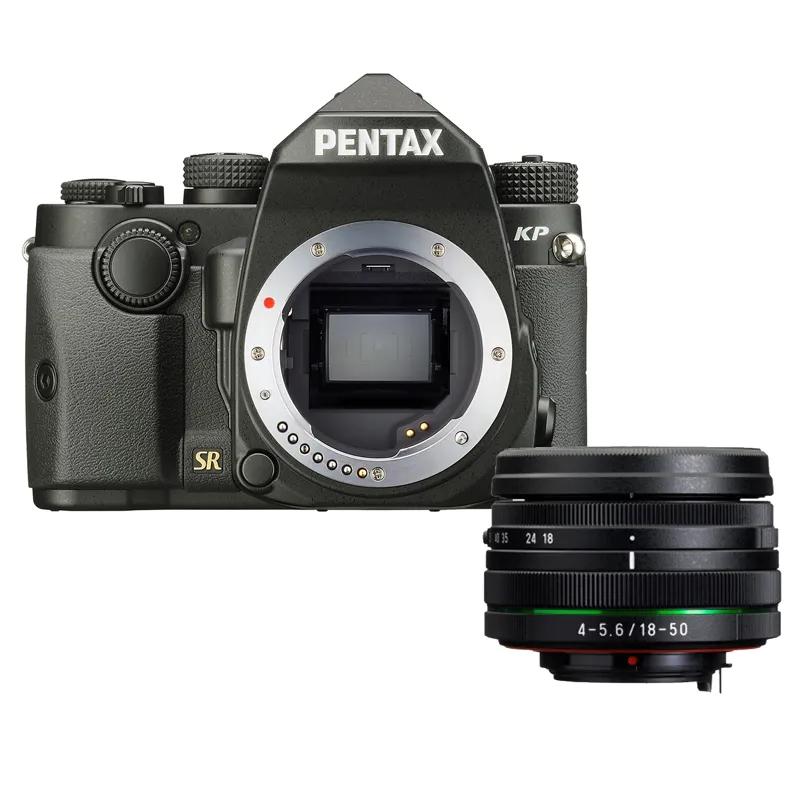 Pentax KP Camera Body in Black with 18-50mm WR