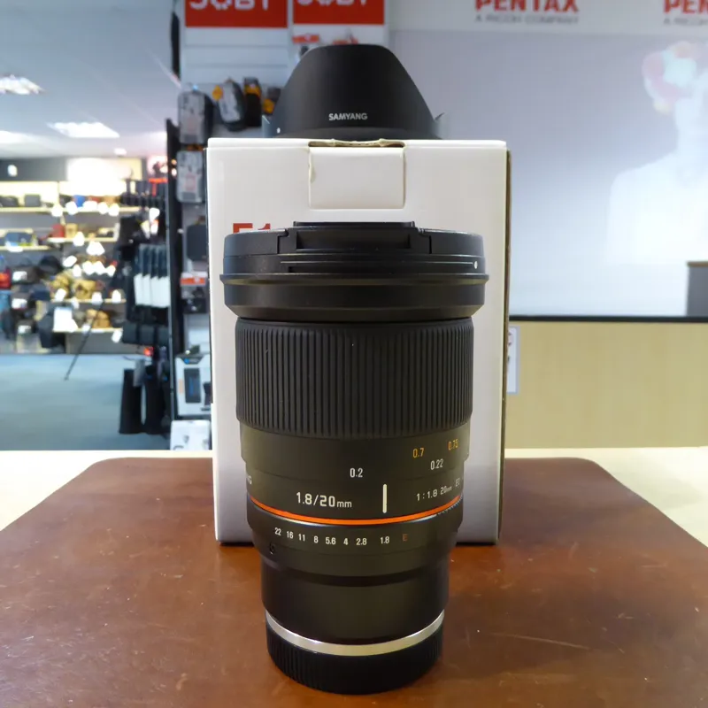 Used Samyang 20mm f1.8 ED AS UMC Lens in Sony E fit - 1 YEAR GTEE-2
