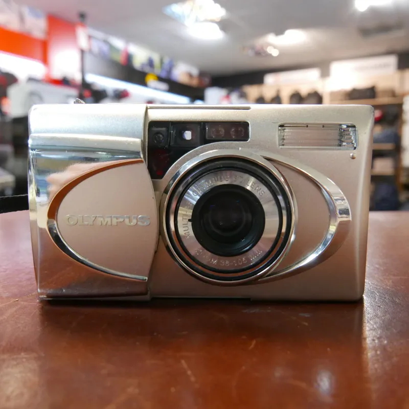 Used Olympus MJU V Zoom Compact 35mm Film Camera  - 1 YEAR GTEE