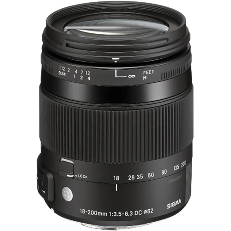 Sigma 18-200mm F3.5-6.3 DC Macro OS HSM CONTEMPORARY Lens - Canon Fit-1