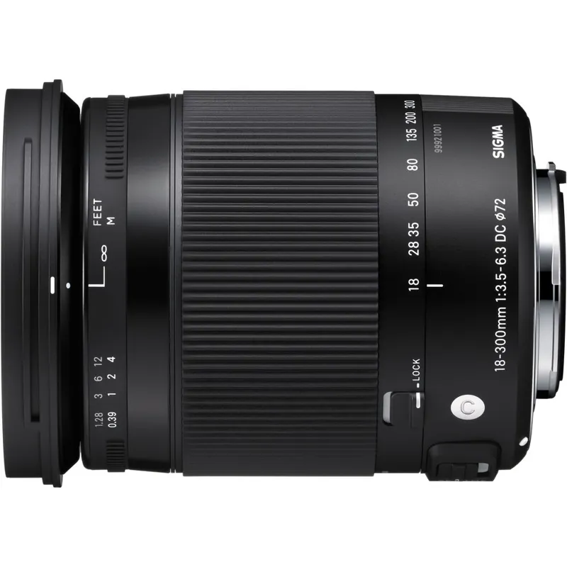 Sigma 18-300mm F3.5-6.3 DC Macro OS HSM CONTEMPORARY Lens - Canon Fit-2