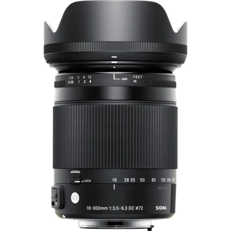 Sigma 18-300mm F3.5-6.3 DC Macro OS HSM CONTEMPORARY Lens - Nikon Fit-4