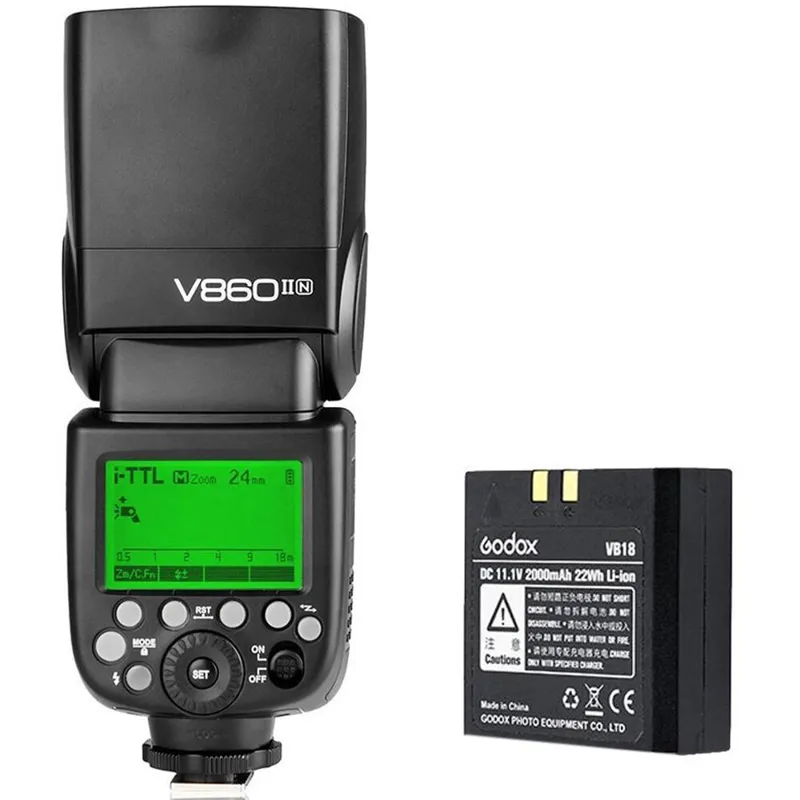 Godox V860II N Flashgun Kit for Nikon with Li-ion Battery-1