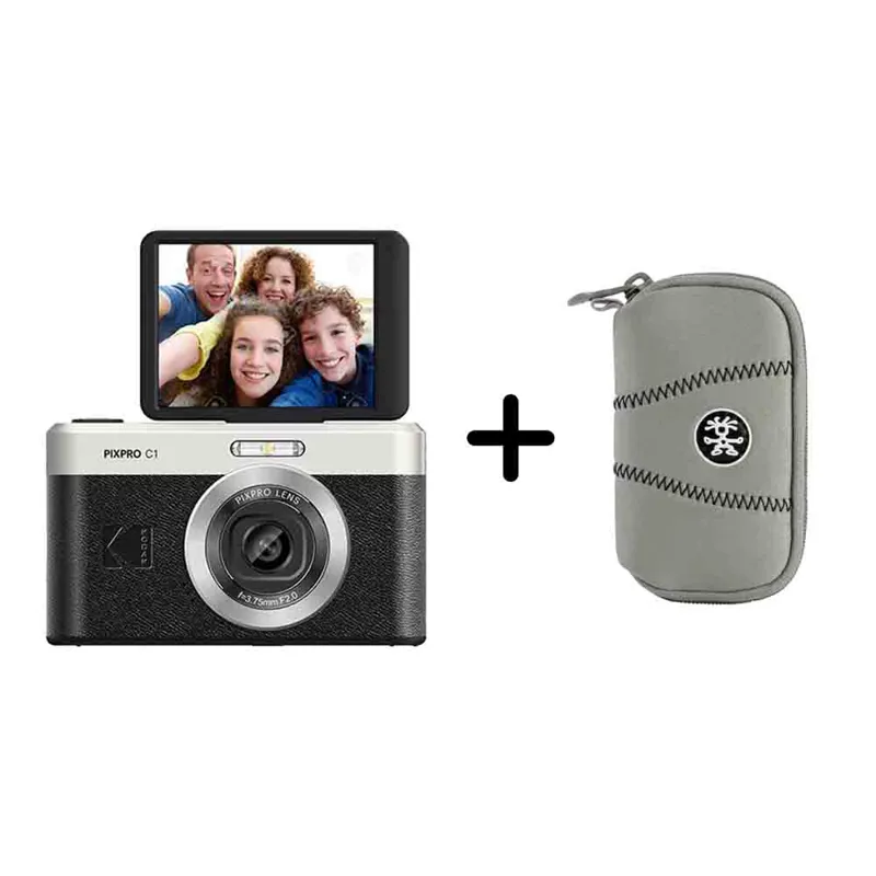 Kodak Pixpro C1 Compact Camera in Black - FREE CRUMPLER CASE!