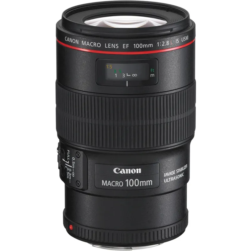Canon EF 100mm F2.8L Macro IS USM Lens 