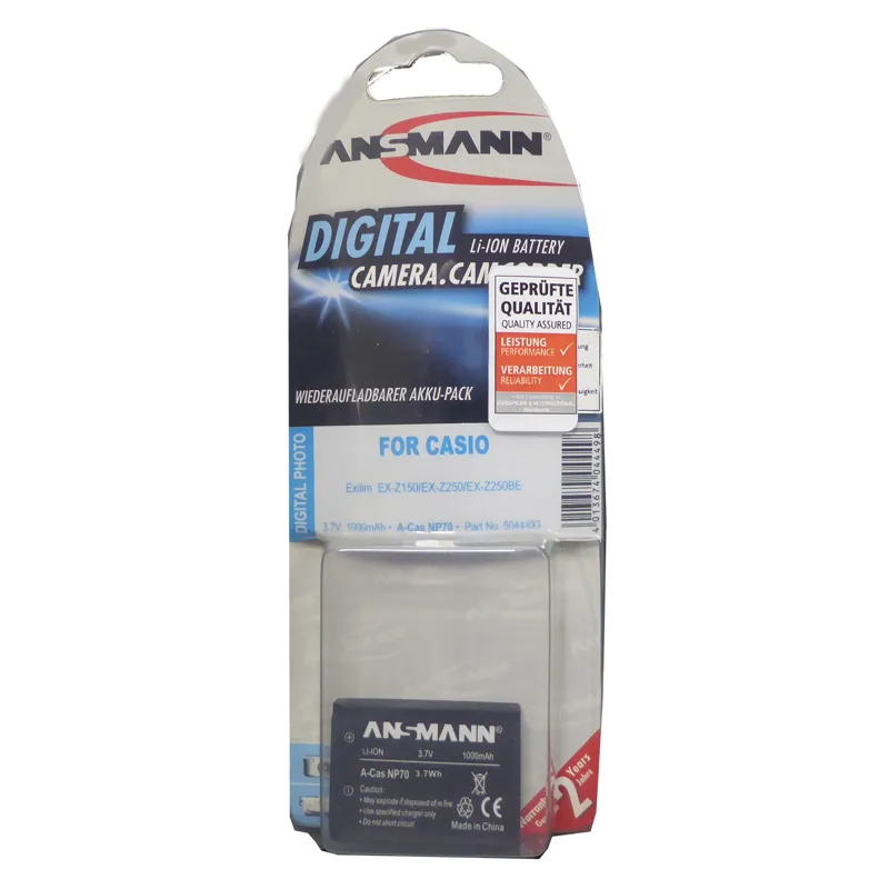 Ansmann Casio A-Cas NP70 Lithium-Ion Camera Battery