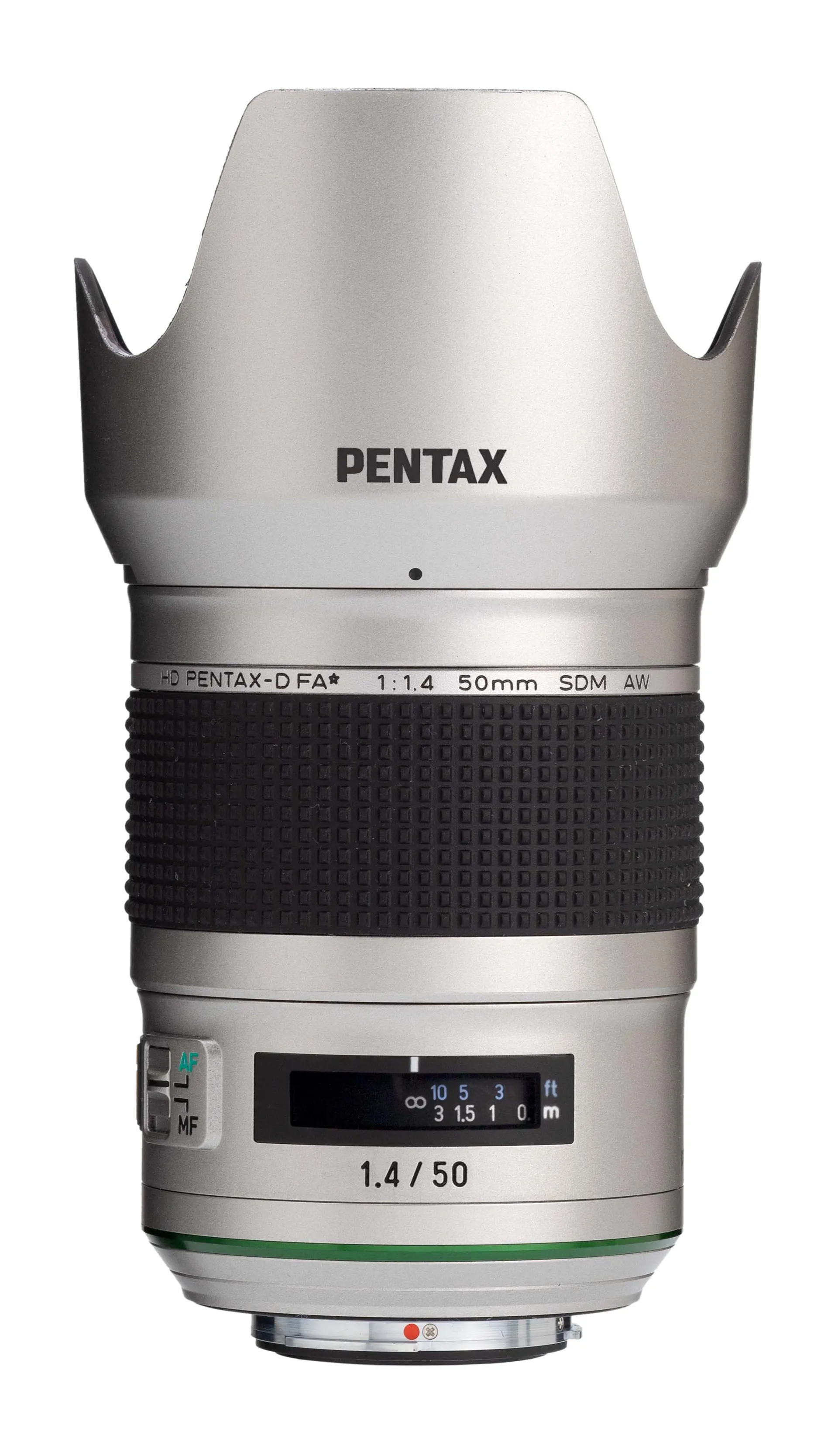 Pentax HD Pentax-D FA 50mm Lens Silver Edition