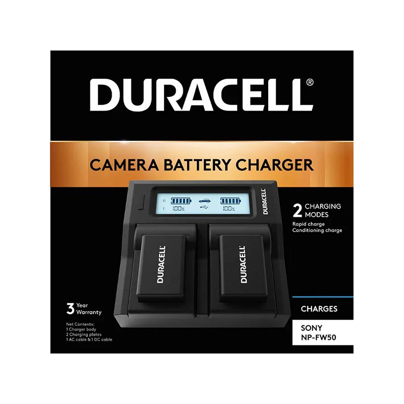 Duracell Dual Battery Charger for NP-FW50