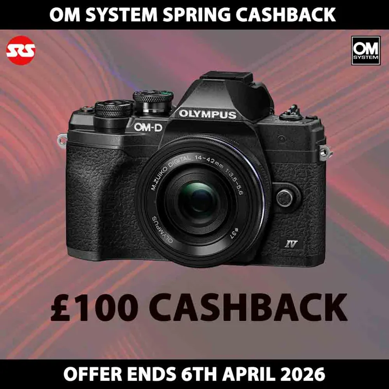 Olympus OM-D E-M10 Mark IV with 14-42mm EZ Lens in Black - CASHBACK!