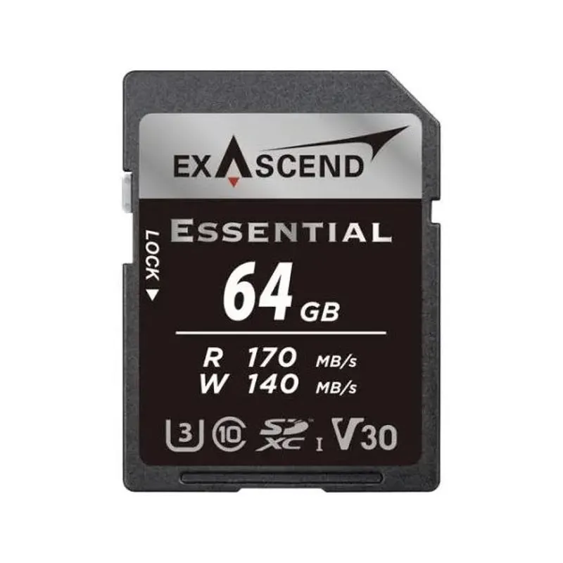 Exascend 64GB Essential UHS-I SDXC Memory Card