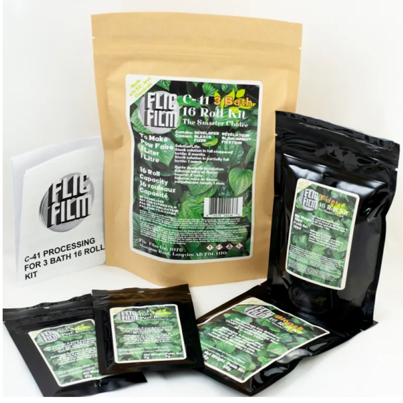 Flic Film C-41 Home Processing Eco Kit - 16 Rolls