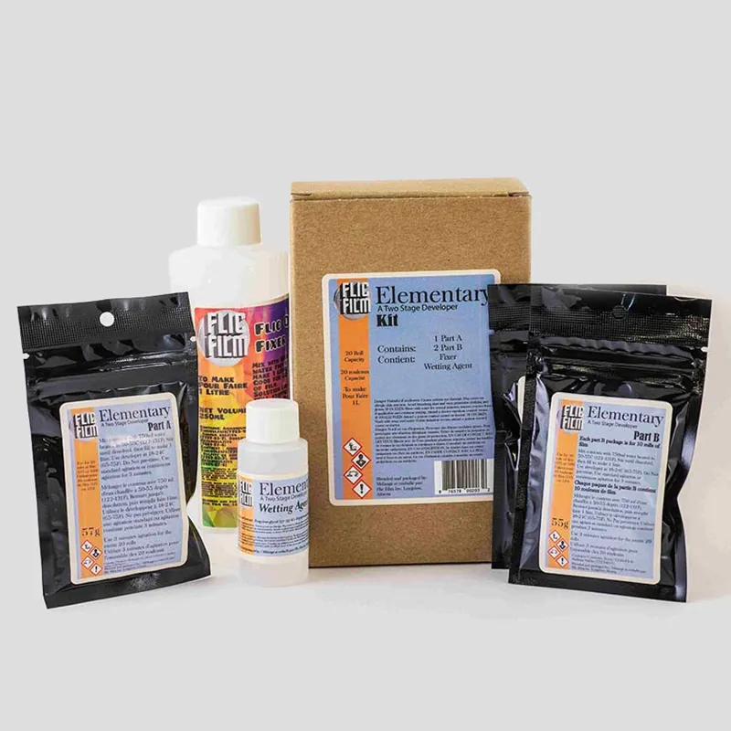 Flic Film Elementary Black and White Developing Kit - 20 Rolls