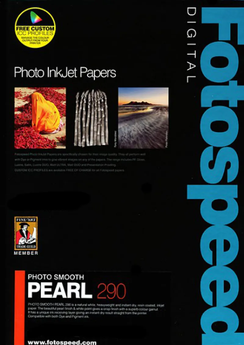 Fotospeed Photo Smooth Pearl 290 Photo Paper - 7X5 100 Sheets