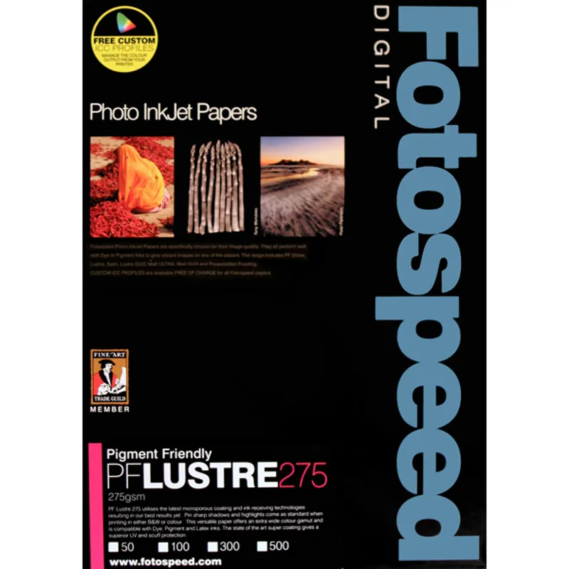 Fotospeed PF Lustre 275 Photo Paper  - 7x5 Inch 100 Sheets