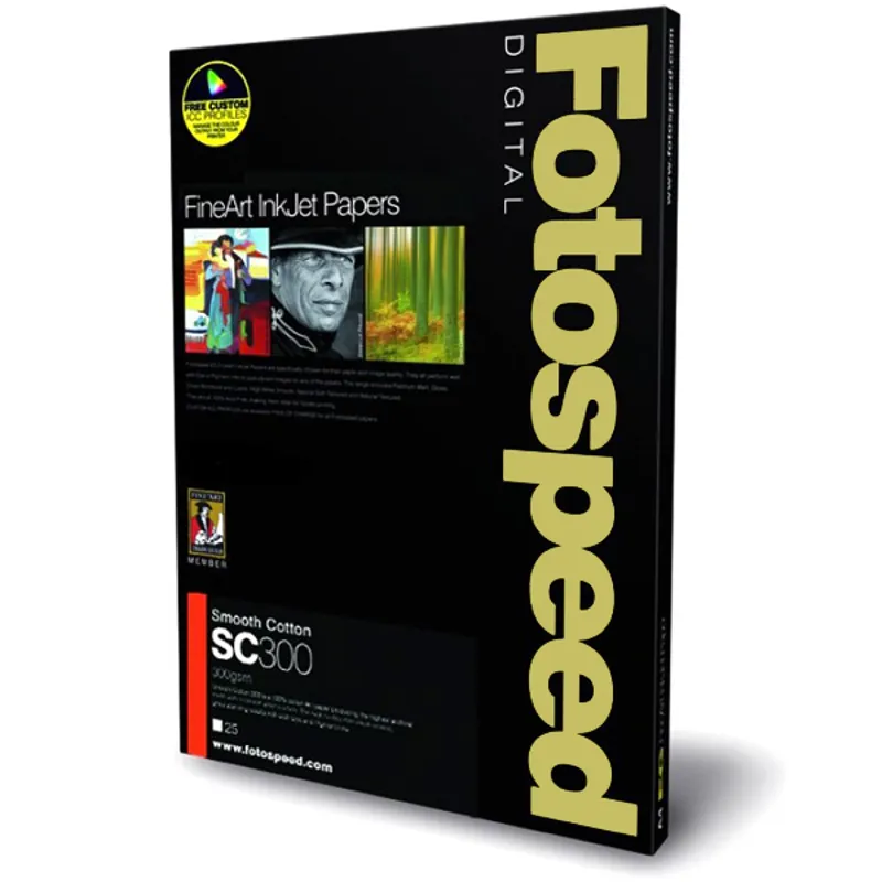 Fotospeed Smooth Cotton 300 Photo Paper - A4 25 Sheets