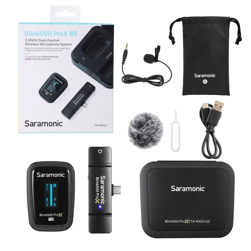 Saramonic Blink 500 ProX B5 Digital Wireless Lavalier Microphone System USB-C-8