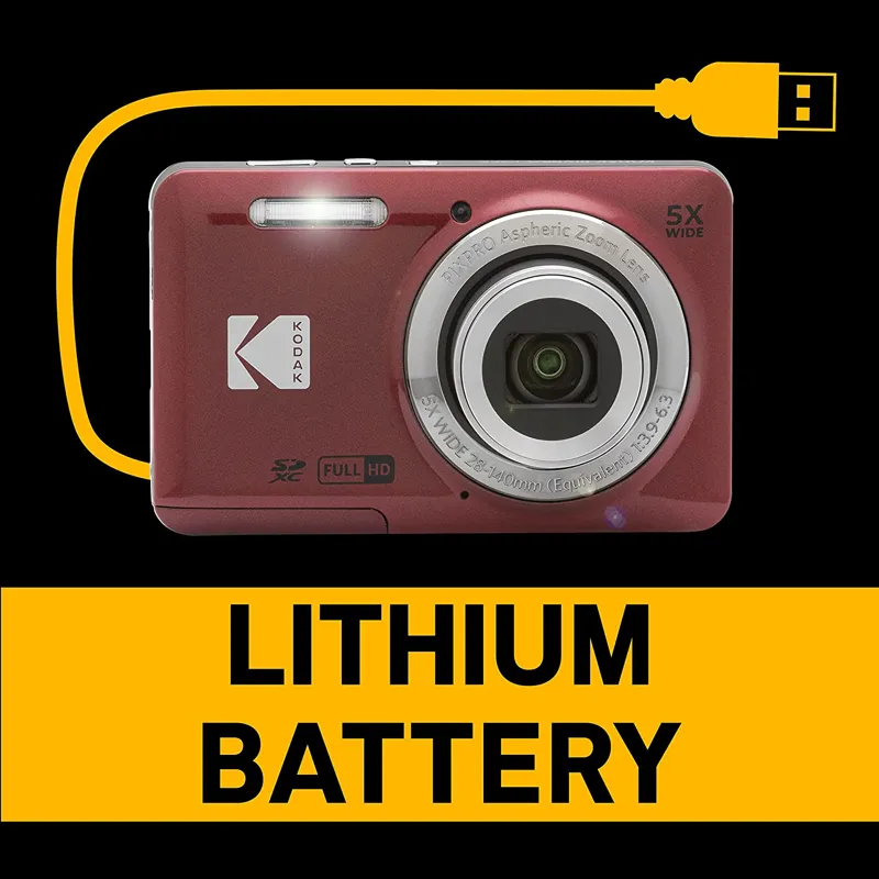 Kodak Pixpro FZ55 Compact Camera in Red