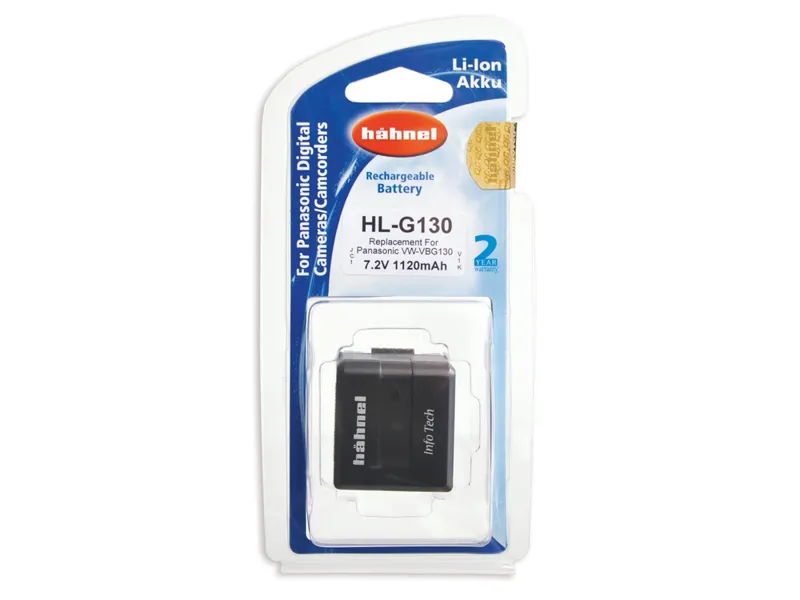 Hahnel HL-G130 Replacement Battery Panasonic VW-VBG130