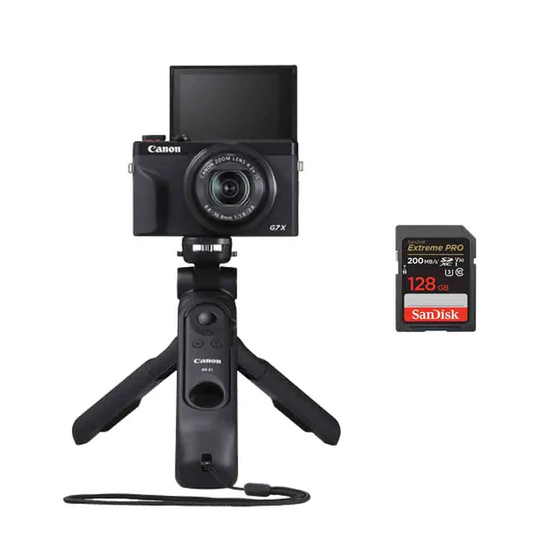 Canon PowerShot G7 X Mark III Digital Camera Vlogging Kit in Black