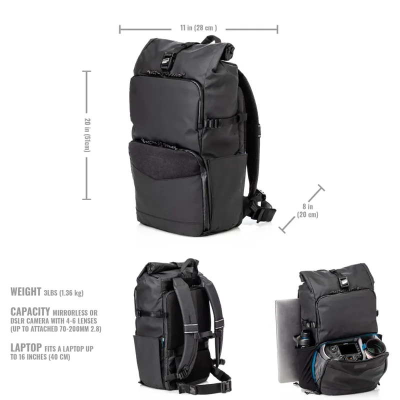 Ex-Display Tenba DNA 16 DSLR Backpack in Black-8