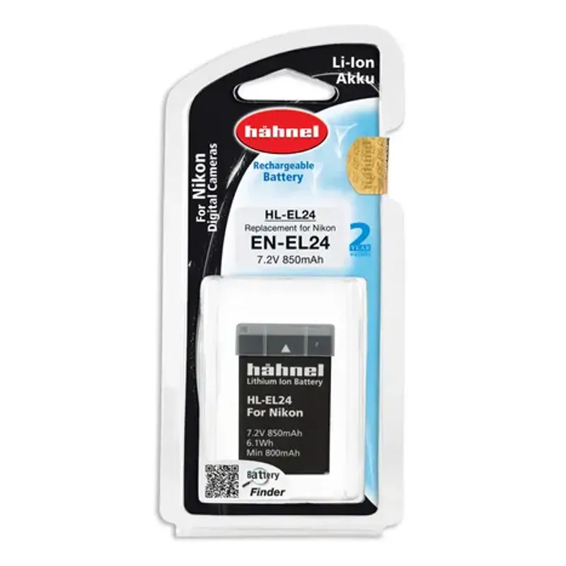 Hahnel HL-EN24 for EN-EL24 Lithium Ion Rechargeable Battery