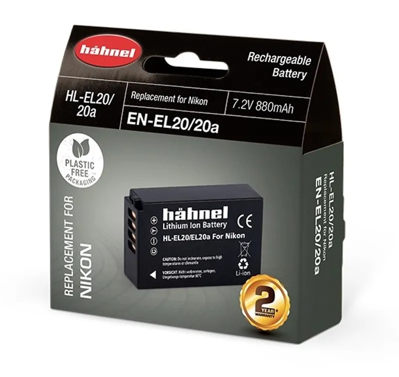 Hahnel HL-EL20 for Nikon EN-EL20/20a Lithium Ion Rechargeable Battery
