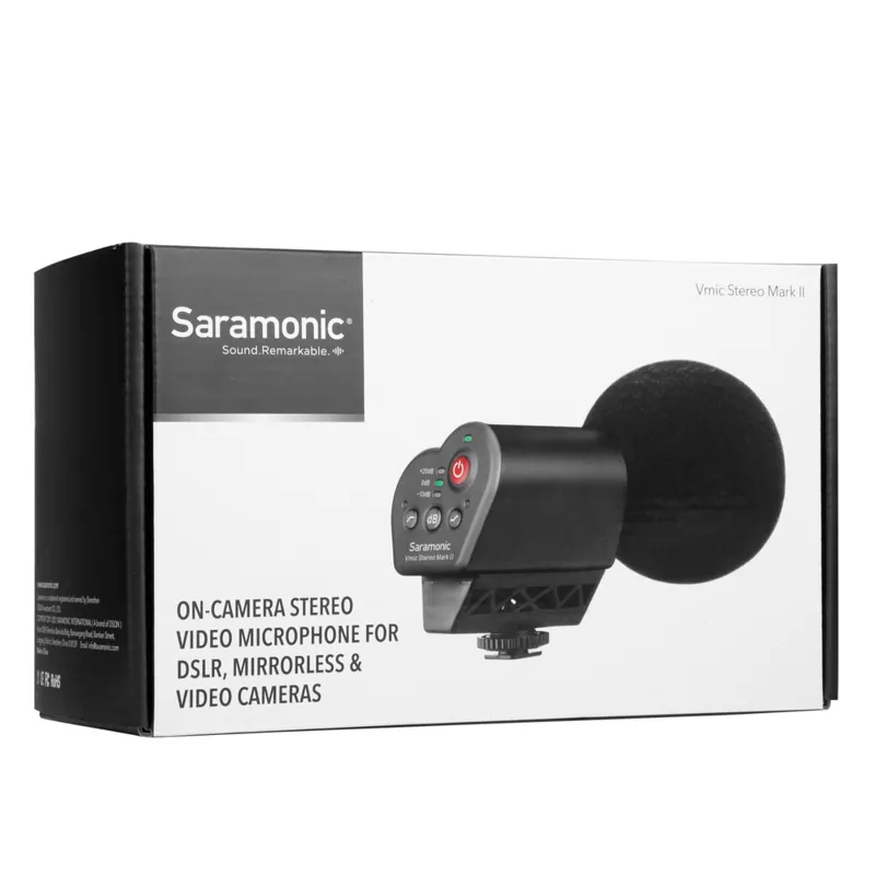 Saramonic Vmic Stereo Mark II Camera-Mount Stereo Condenser Microphone-9
