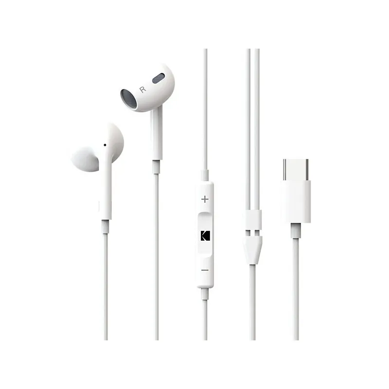 Kodak 210 Wired Type-C In-Ear Headphones-1