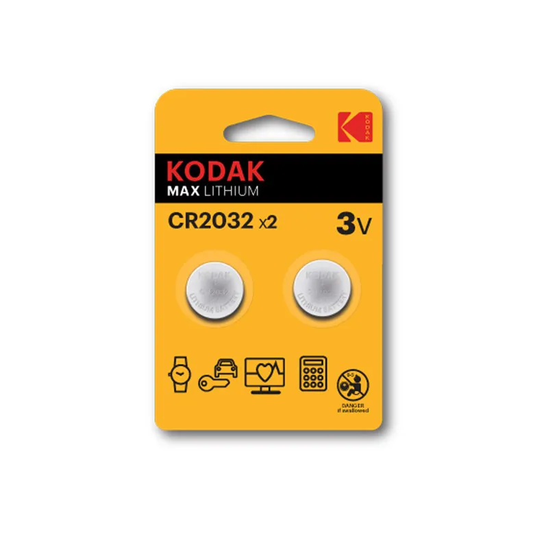 Kodak Max CR2032 Lithium 2 Pack