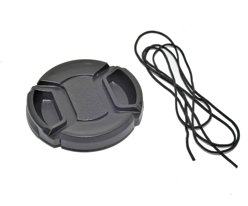 Kood 49mm Centre Grip Front Lens Cap and Keep Cord