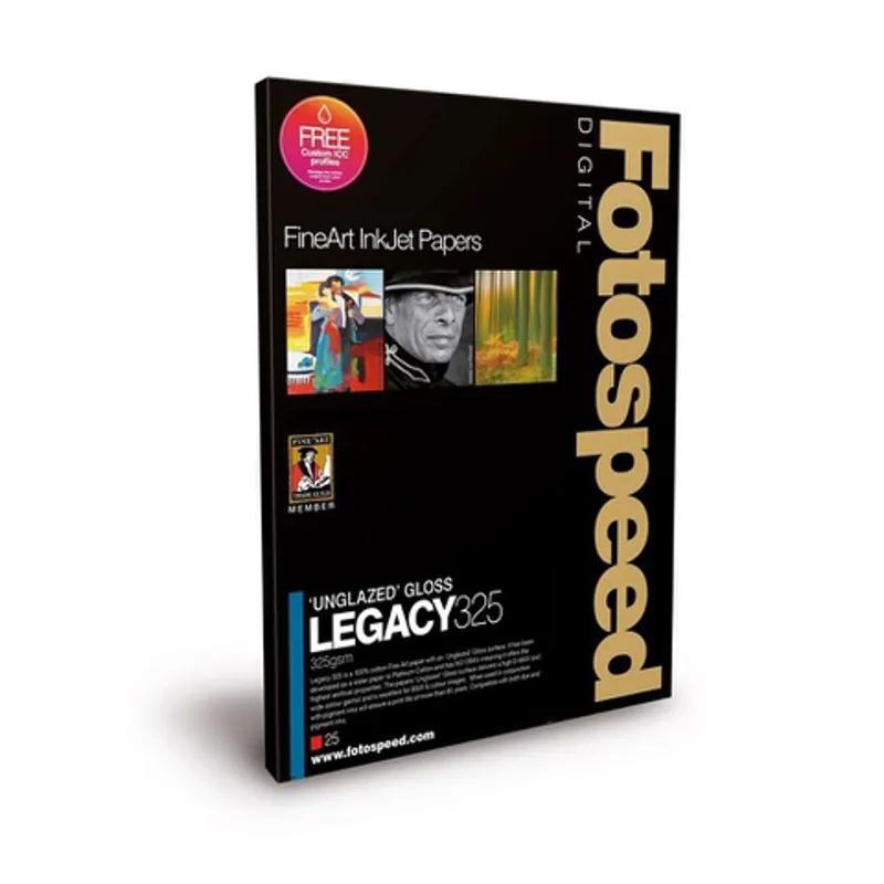 Fotospeed Legacy Unglazed Gloss 325 Photo Paper - A3 - 25 Sheets