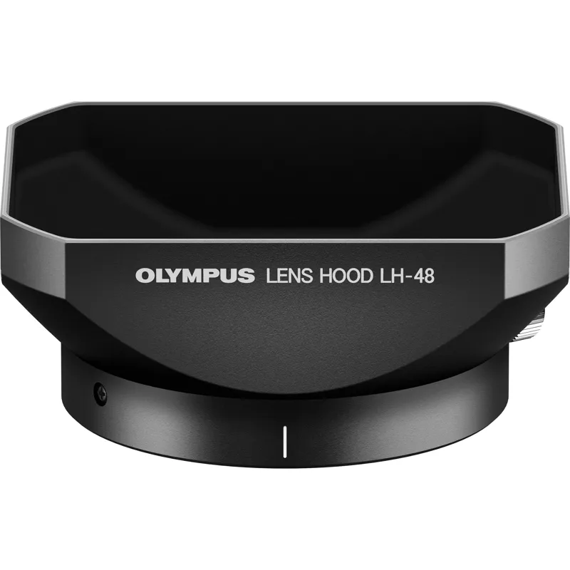 Olympus LH-48 Metal Lens Hood in Black for M.Zuiko 12mm F2