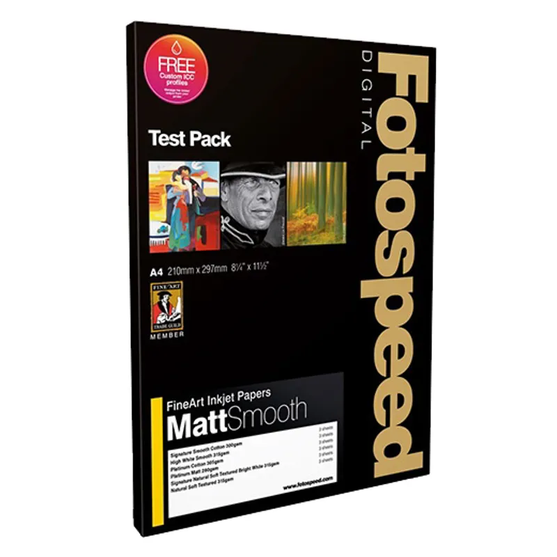 Fotospeed Fine Art Matt Smooth Photo Paper Test Pack
