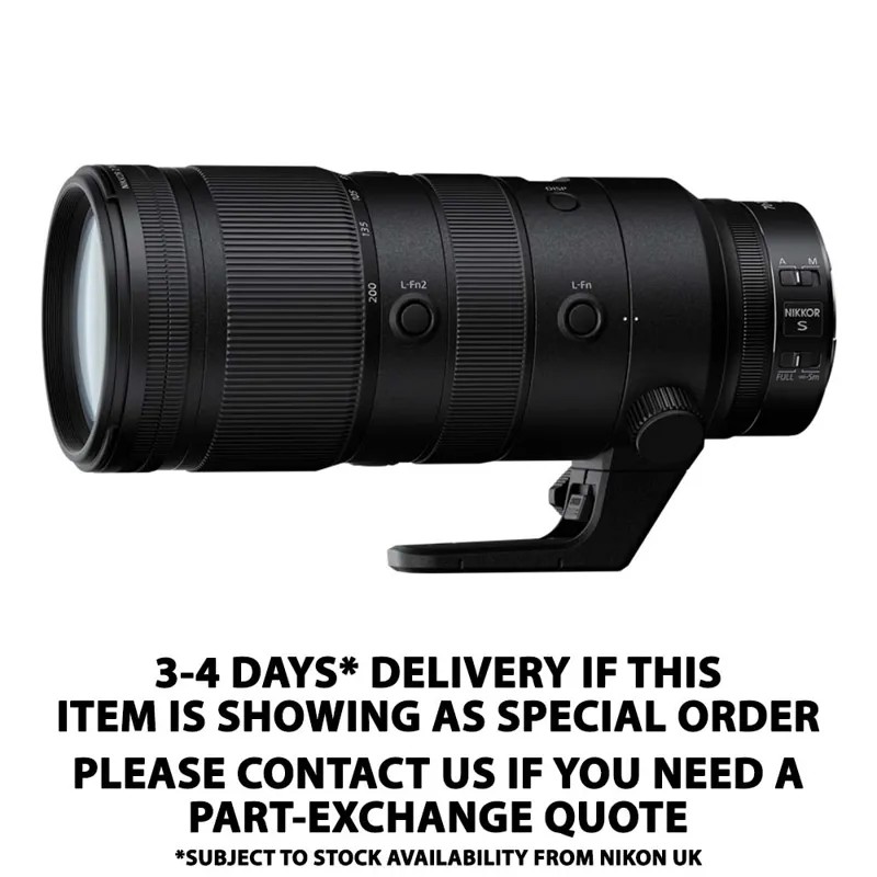 Nikon Nikkor Z 70-200mm f/2.8 VR S Lens 