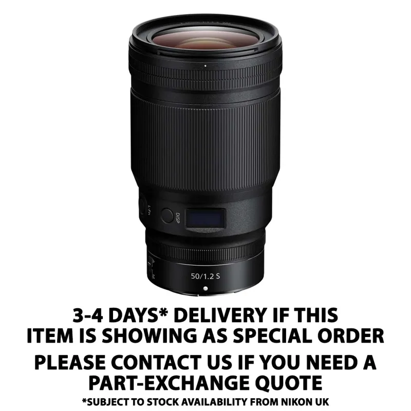 Nikon Nikkor Z 50mm f1.2 S Lens 
