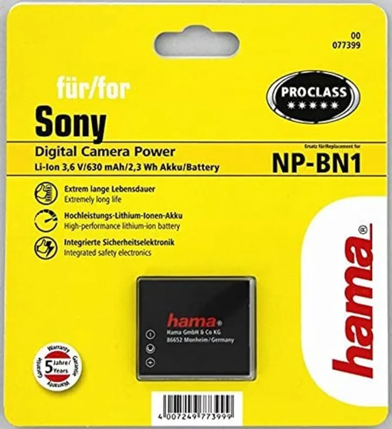 Hama NP-BN1 Li-Ion Battery for Sony