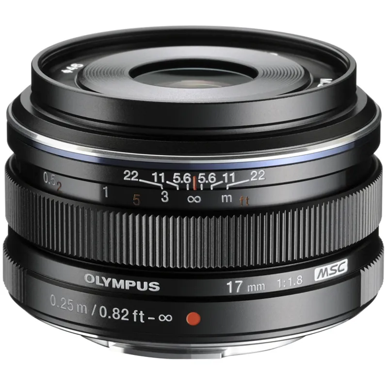 Olympus M.Zuiko Digital 17mm F1.8 Lens - Black-1