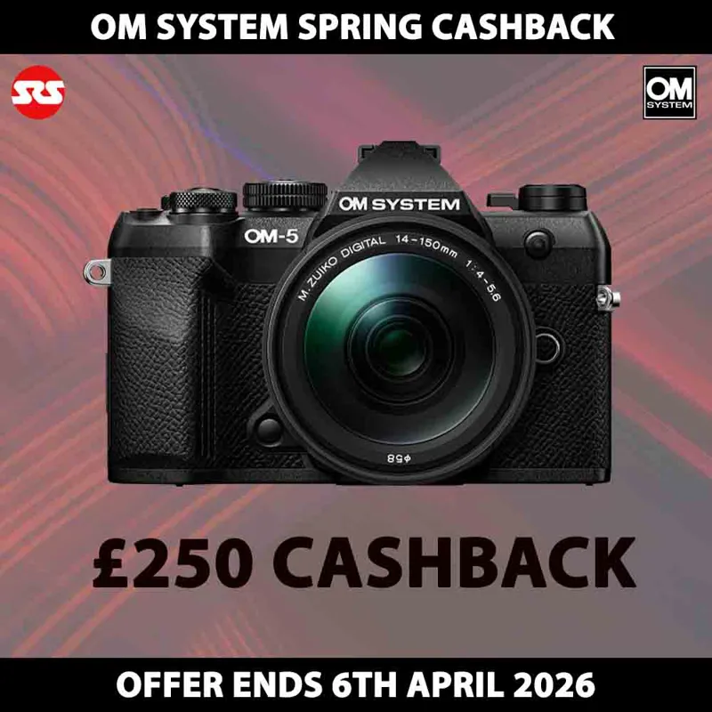 OM System OM-5 Mark II Body in Black + M.Zuiko 14-150mm f4-5.6 II Lens - CASHBACK!