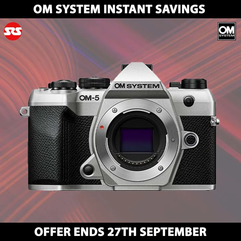 OM System OM-5 Mark II Body in Silver - INSTANT SAVING UNTIL 27TH SEPTEMBER
