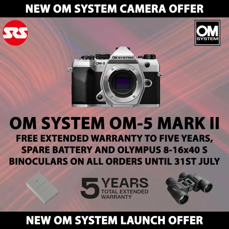 OM System OM-5 Mark II Body in Silver - PRE-ORDER DEPOSIT