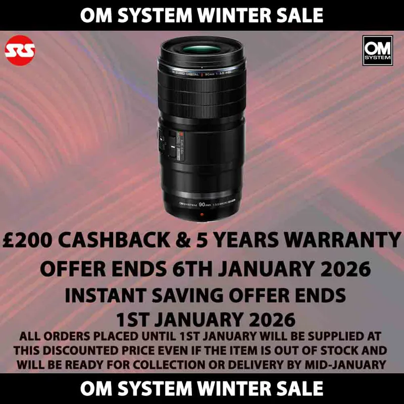 OM System M.Zuiko Digital ED 90mm F3.5 Macro IS PRO Lens - CASHBACK AND FIVE YEARS WARRANTY!