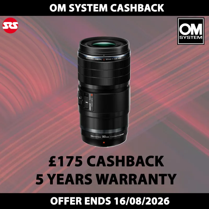 OM System M.Zuiko Digital ED 90mm F3.5 Macro IS PRO Lens - CASHBACK!