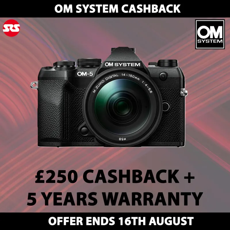 OM System OM-5 Mark II Body in Black + M.Zuiko 14-150mm f4-5.6 II Lens - CASHBACK!
