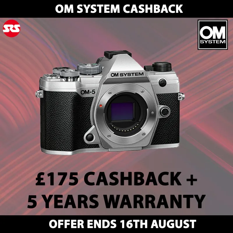 OM System OM-5 Mark II Body in Silver - CASHBACK