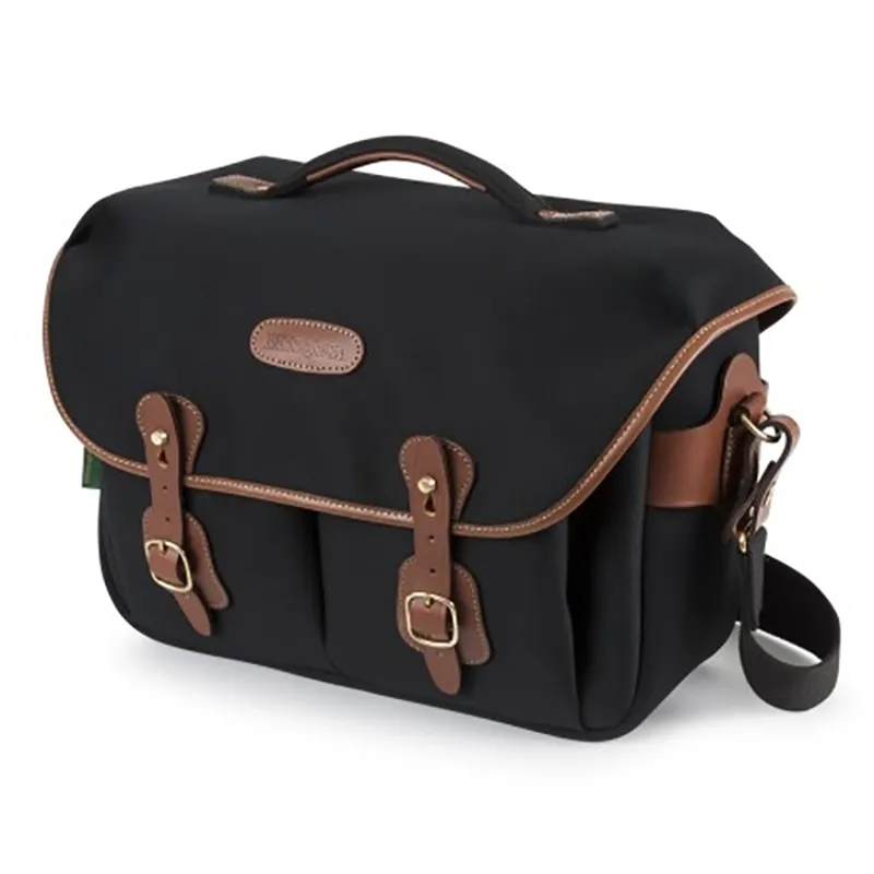 Billingham Hadley One Camera Bag in Black Canvas/Tan Leather